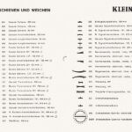 Gleise - aus Katalog 1975-1976