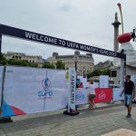 Trafalgar Square abgeriegelt - Public Viewing Zone für EURO 2022