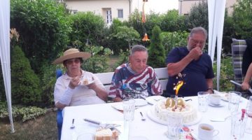 2021 - 90er Feier in Jois, mit Gattin und Sohn