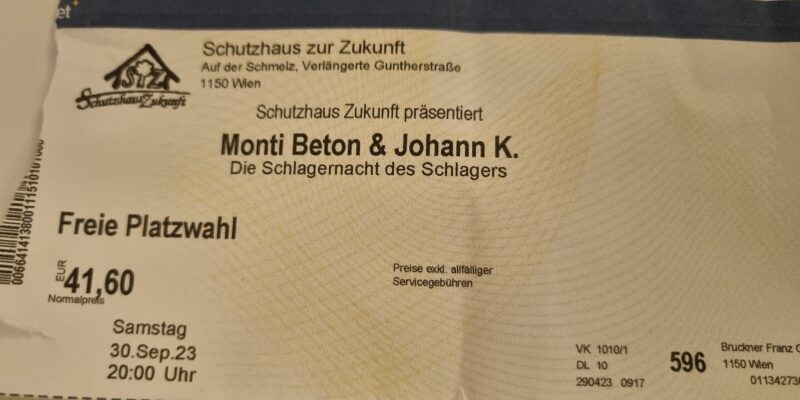 Monti Beton + Johann K - im Schutzhaus Zukunft