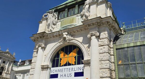 Burggarten mit Schmetterlinghaus